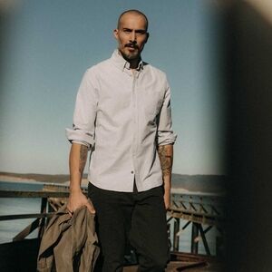 Taylor Stitch The Jack Oxford Shirt - Navy Stripe